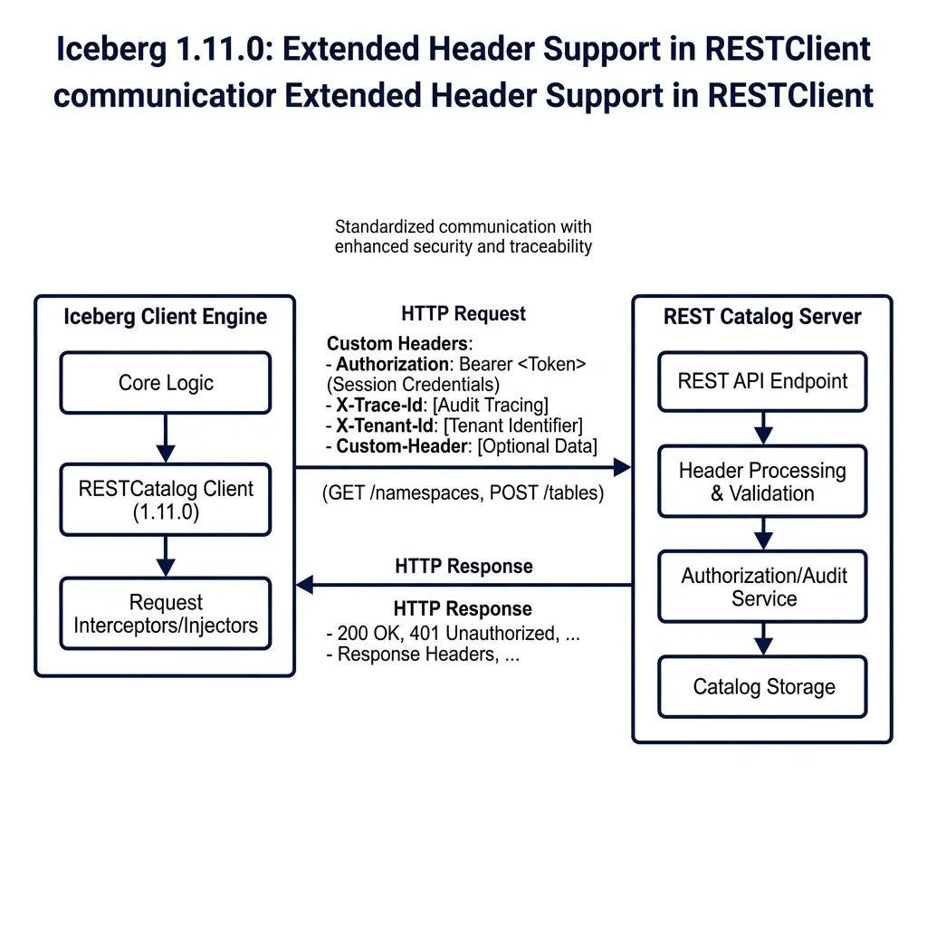 Extended header propagation between Iceberg client and REST Catalog server