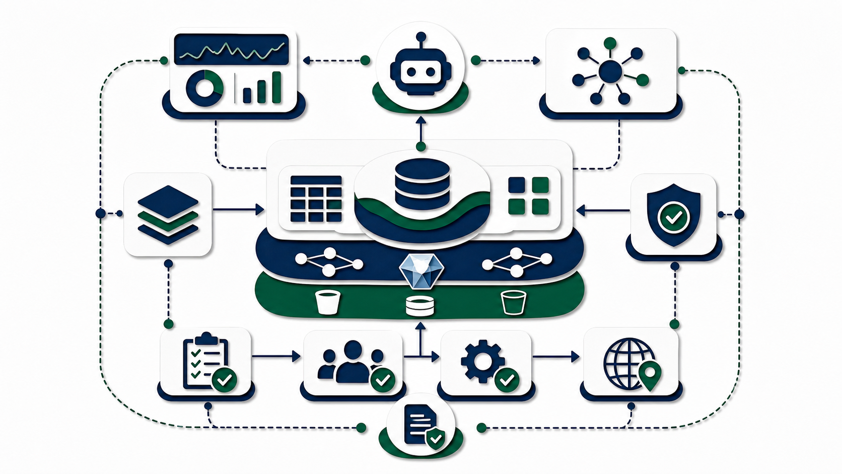 Papercut lakehouse-centered agent control plane with monitoring, semantic definitions, validation, approval workflow, and action endpoint