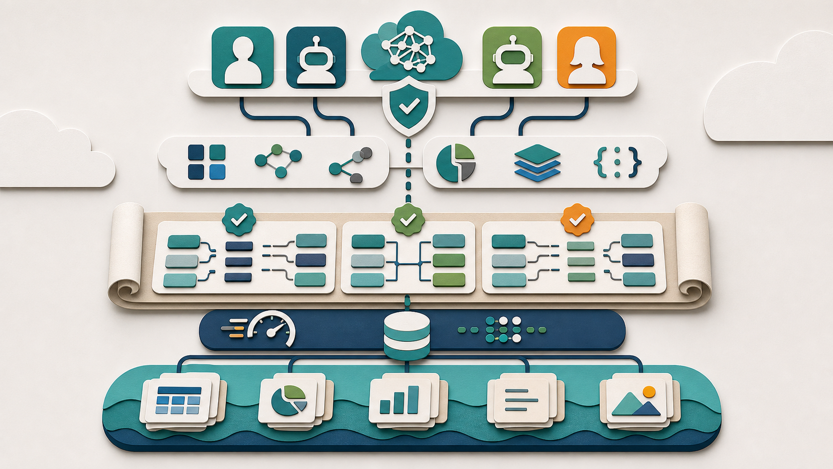 Open lakehouse operating model for agent-ready schema design