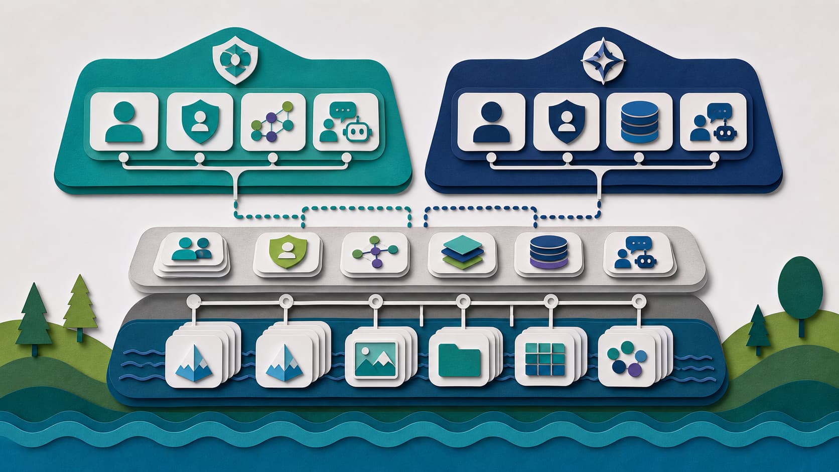 governance control plane comparison architecture map